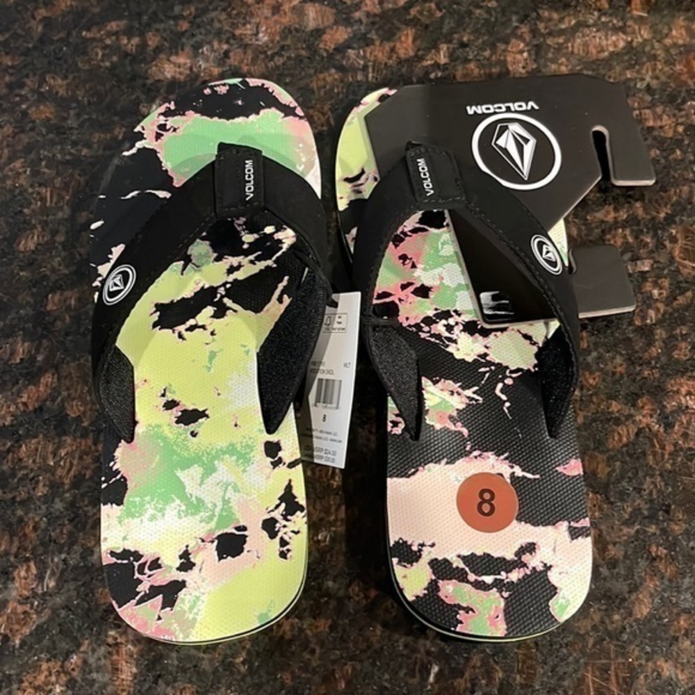 Volcom flip flops